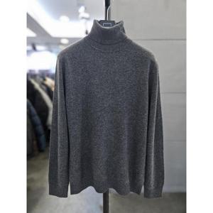 바쏘옴므 세이브존03 바쏘옴므 남자 그레이 목티 울  니트 폴라티 WSAGZ4WN95A