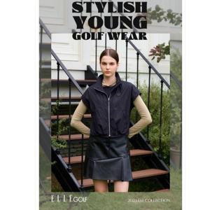 [엘르골프]여성 레자 스커트 6J61802 블랙,다크카키04_CC