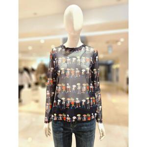 [르니앤맥코이]귀염 망사 티셔츠 MN05TS401FJY