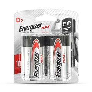 에너자이저 맥스 알카라인 건전지 D 2개입