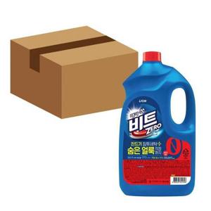 LION 때가 쏙 비트 진드기 침투 세탁 세제 일반용 4L 4개