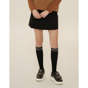 헤지스반바지 VQA HWSK4D701BK 블랙 여성 약기모 뒷플리츠 TR A라인 스커트