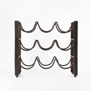 엔틱 3열 와인거치대 와인랙 물결 조립식 3단 스틸 원