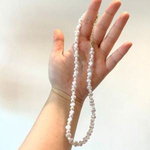 장식 밥풀진주 못난이 주얼리 행사용 악세사리 목걸이