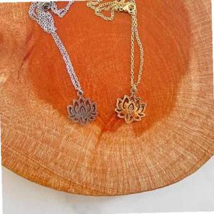 연꽃 악세사리 목걸이 도금 패션 2종 불자 팬던트 불