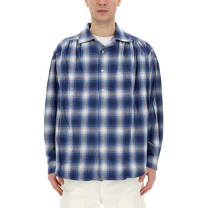 아이(A E) 체크 코튼 셔츠 NS952_A-BLUE