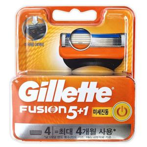 질레트 퓨전파워 면도날 4입