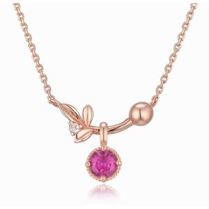 [로이드] 미슬토 링크체인+7월 루비 탄생석 비쥬참 SET LNN20081G