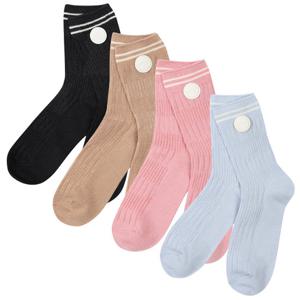 [핑골프]여성 로고 와펜 라인 중목 양말 (121D3SC053)