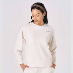 [스파이더] 여성 골지 자카드 셋업 맨투맨 SPKPCNRL353WIVY