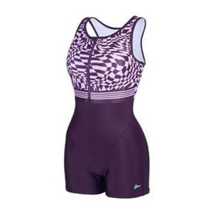 [레노마수영복]여성 2부 웨이브 체크 반신 수영복 LF2E062_PK