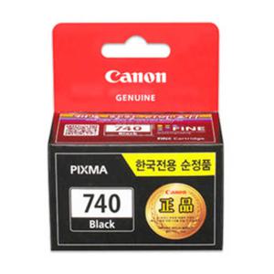 캐논 정품 잉크 PG-740 블랙 MG3670 MG3570