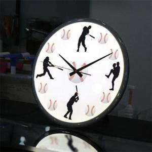 아트박스/꾸밈 ng500-LED시계액자35R_플레이볼(야구)