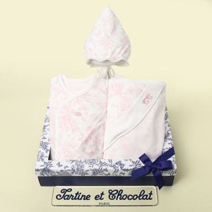 [쇼콜라]트왈드배냇+속싸개+모자(출산50일백일선물세트)TNOXQX141P-145