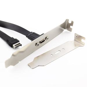 HDTOP USB C타입 TO 메인보드 타입E 일반 브라켓 LP포함 60CM HT-I24