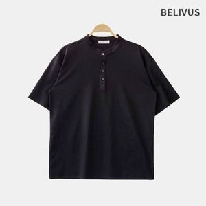 빌리버스 남자 차이나카라 반팔 무지 티셔츠 BDT381