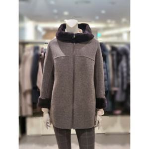 [트리아나]MARIO소고 무스탕배색 울코트TI4HA06