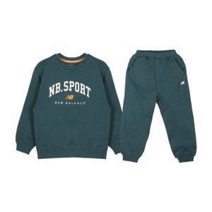 M 뉴발란스키즈트레이닝세트 PQC NK9YFB411U-BS 로고 포인트 기모 스웨트셋업