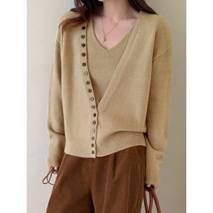 [예쎄](예쎄) (2종SET)언발버튼 나시 가디건 세트(S5WSE006A)