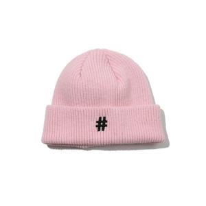 빈트릴모자 VQA BA234CPB01LN 해시태그 로고 비니 (라이트 핑크)