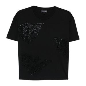 엠포리오아르마니 크루넥 슬림핏 엠벨리시먼츠 티셔츠 EW003595