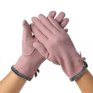 보온장갑 체리쉬 장갑 터치 핑크 리본 스마트 여자 스마트폰터치장갑 터치글로브 방한장갑 휴대