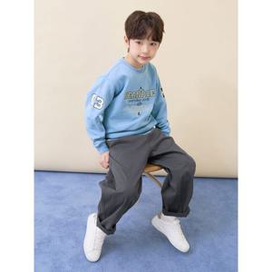 [빈폴키즈] 레터링 자수 스웨트 셔츠  스카이 블루 (BI6141U06Q)