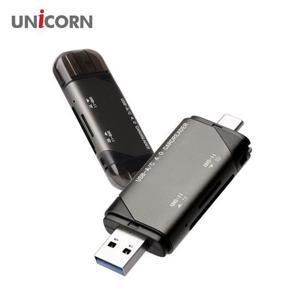 유니콘 UHS-II 지원  SD/TF4.0  4in 1 초고속 멀티카드리더기 A/C타입 XC-4000M