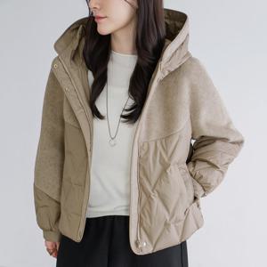 엄마옷 마담4060 모던베이직 내추럴덕다운하프점퍼 중년여성 데일리 -ZJP2601004-