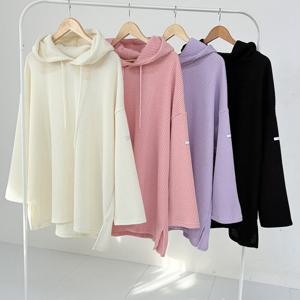 나야홍 / 빅사이즈티 X020L601 골지라벨오버핏후드티 RA