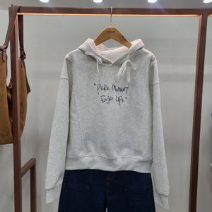 [무자크]레터링자수후드맨투맨티셔츠MQ2WTS03_GN