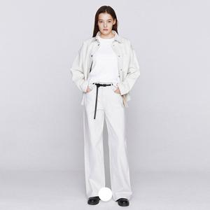 [지오다노] 여성 봄 간절기 와이드핏 화이트 청바지 데님 팬츠  416533