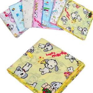 엠보 여성 영화 나염 순면 가제 10매1세트 손수건