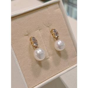 미니골드 14k 마퀴즈 진주 귀걸이 EJUS4075