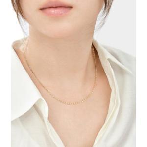 미니골드 14K H 컷팅 체인 목걸이-0.5 NFEM4016