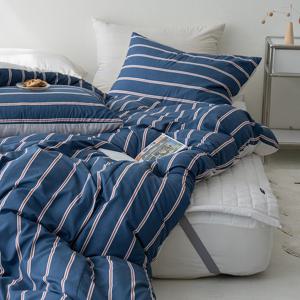 아토앤알로 오디너리 스트라이프 옥수수솜 항균 차렵이불베개세트 Q