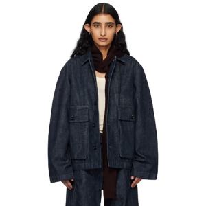 25 FW  여성 인디고 블루 박시 데님 재킷 251646F060005