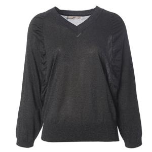 [페이지플린]브이넥 펄 셔링 가오리 니트 (F5AKN508)