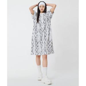 [라이프워크] 여성) 티피컬 베놈 반팔 롱 원피스_LW252OP873