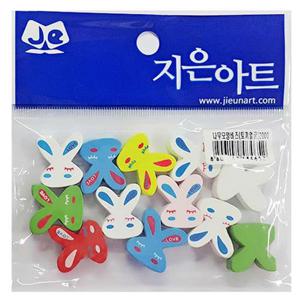 나무 비즈 토끼얼굴 2봉 비즈공예 재료 팔찌 만들기