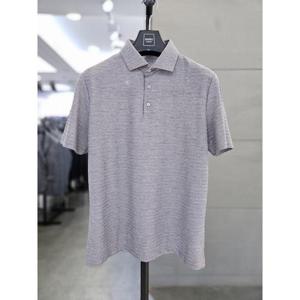 바쏘옴므 세이브존03 바쏘옴므 남성 반팔 티셔츠 PK 카라 그레이 WSAGZ2KT45A