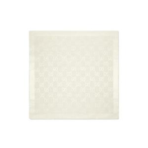 구찌 GG 자카드 실크 울 숄 화이트 663671-3GC43-9000