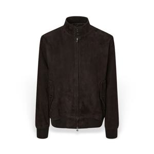 남성 포켓배색 염소가죽 점퍼 HZJU5D676W3