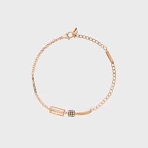 베티블루 585 750 14K 큐빅 레이어드 포인트 여자 금 팔찌