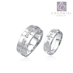 스패니얼 CR-13 커플 우정 연인 약속 여자친구선물 쌍가락지 순은 실버 반지 925은반지 실버커플링 은커플링 순은커플링 커플링 커플반지 커플링반지 은반지 도금반지