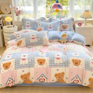 리진 밀크 벨벳 이불커버 싱글 (150X200cm)