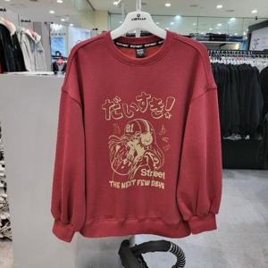 에어워크주니어 sh06 융기모 앞판 프린트 맨투맨티셔츠 R258G1272A