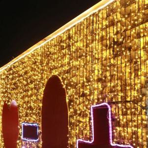 트리전구 1000구 녹색선 LED 웜색 지니전구 100M 전원잭포함