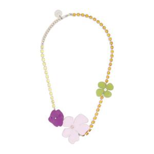 마르니 라인스톤 에나멜 플라워 초커 COMV0581A0P6527 00C47