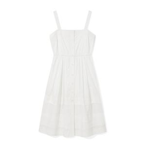 와키윌리 우먼스 코튼 슬리브리스 원피스 B1 WA2502OP62 WH